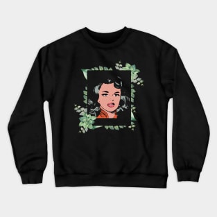 A portrait of a women Crewneck Sweatshirt